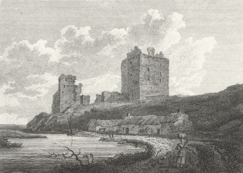 SCOTLAND. Spynie Palace 1805 old antique vintage print picture